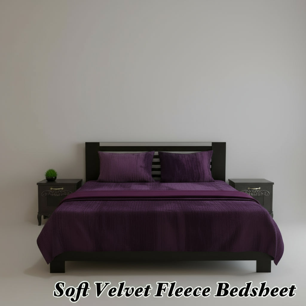 Fleece Plain Bedsheet