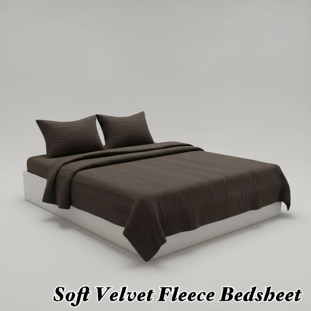 Fleece Plain Bedsheet