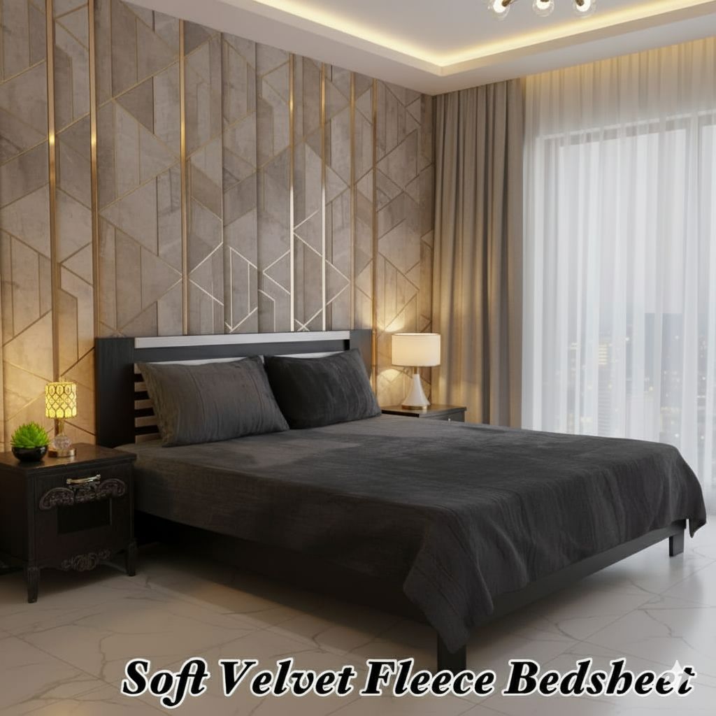 Fleece Plain Bedsheet